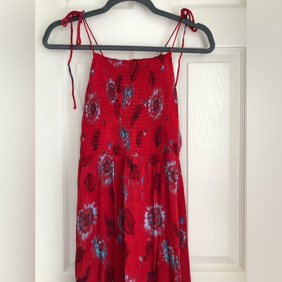 Free People Intimately Garden Party Red Maxi Dress - Picture 4 of 15